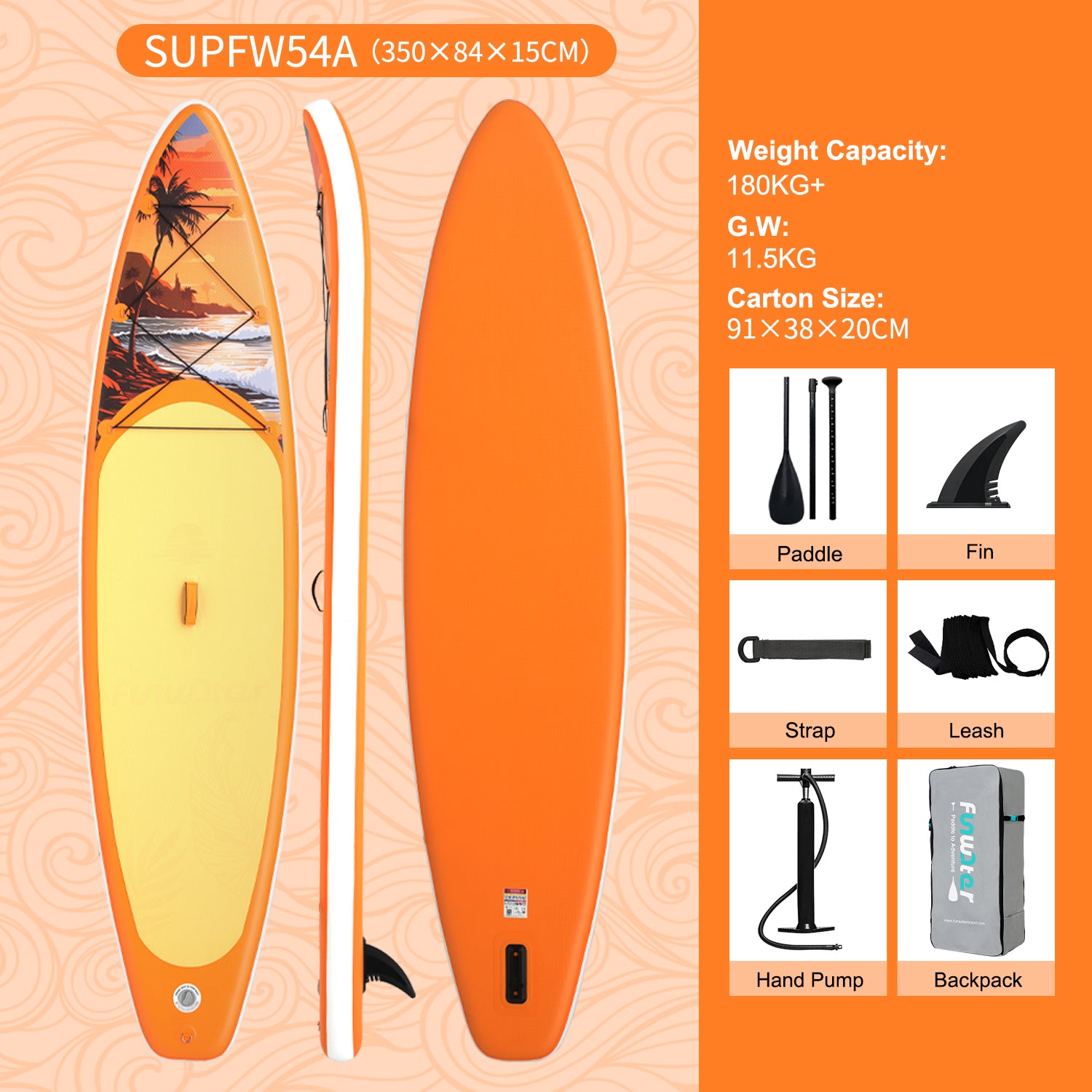 Surfing Inflatable sup Surfboard FW54